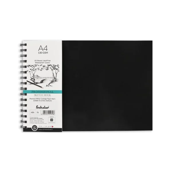 SCHOLAR, Sketch Book - Professional | 50 Sheets | 130 gsm.