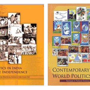 NCERT TEXTBOOK Political Science 12th 2 books combo ( Contemporary World Politics AND Politics in India since Independence )