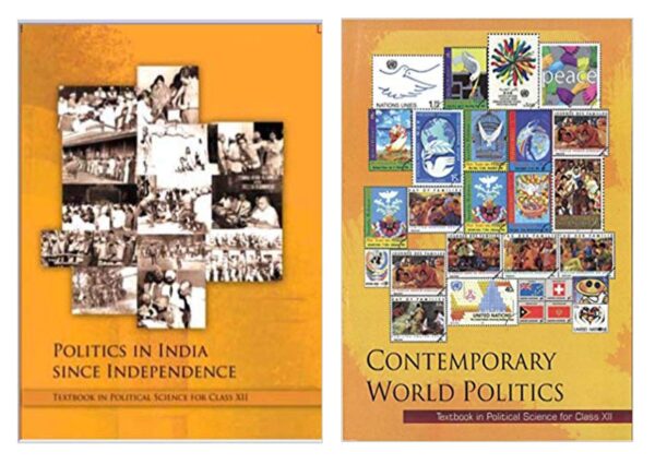 NCERT TEXTBOOK Political Science 12th 2 books combo ( Contemporary World Politics AND Politics in India since Independence )