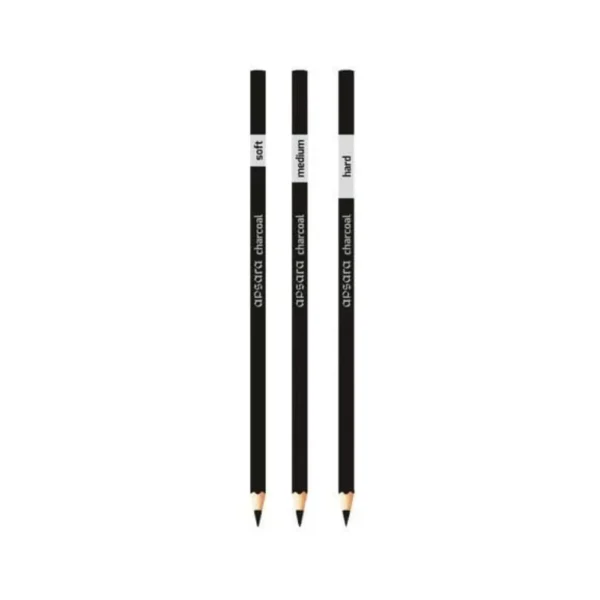 APSARA, Charcoal Pencil - Hard | Medium | Soft. SKU: 101016002