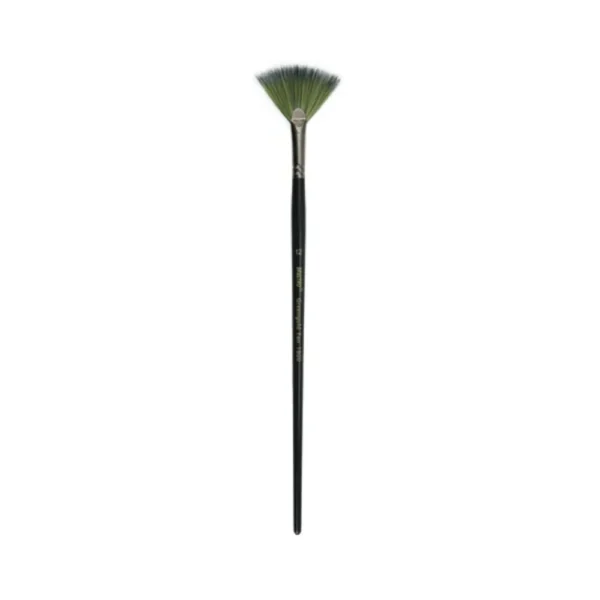 BRUSTRO, Paint Brush - Acrylic Series 1800 Greengold | FAN 12. BRUSTRO, Paint Brush - Acrylic Series 1800 Greengold | FAN 12.  BRUSTRO, Paint Brush - Acrylic Series 1800 Greengold | FAN 12.