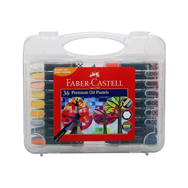 FABER CASTELL, Oil Pastels - PREMIUM HEXAGONAL | Set of 36.