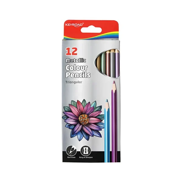 KEYROAD, Colour Pencil - Metallic | Set of 12.