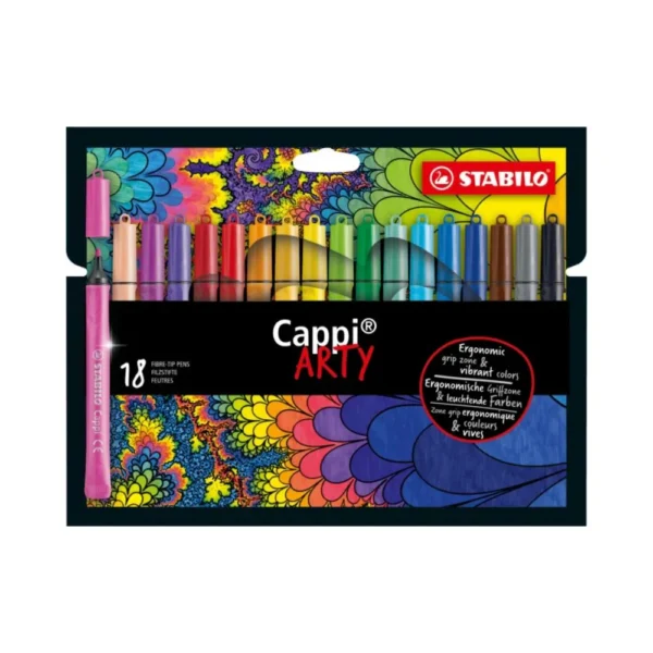 STABILO, Fibre Tip Pen - Cappi | Arty | Set of 12.