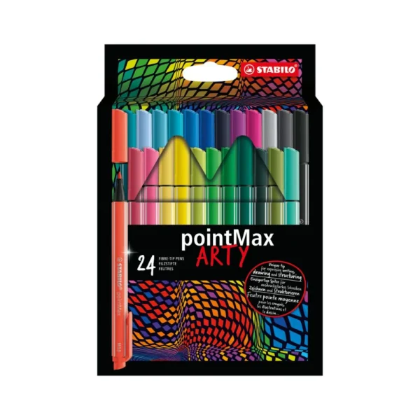 STABILO, Fibre Tip Pen - pointMax | Arty | Set of 24.