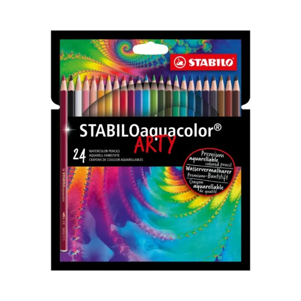 STABILO, Watercolor Pencil - Aquarellable | Arty | Set of 24.