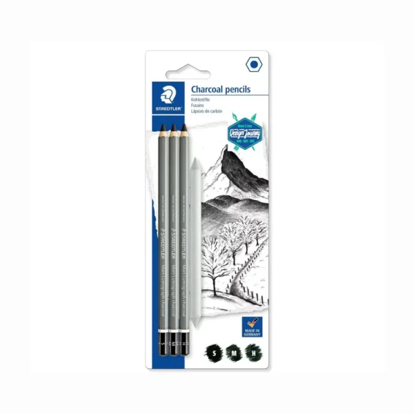 STAEDTLER, Charcoal Pencil - Mars Lumograph | Set of 4.