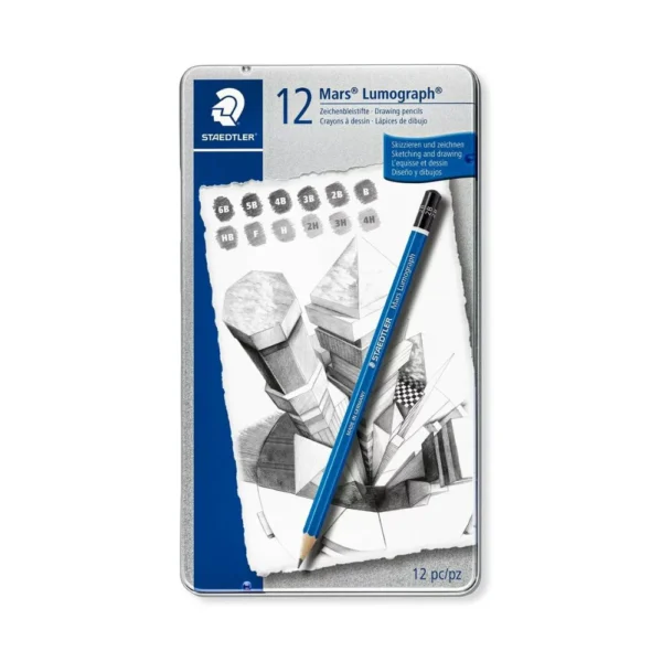 STAEDTLER, Drawing Pencil - MARS LUMOGRAPH | Set of 12.