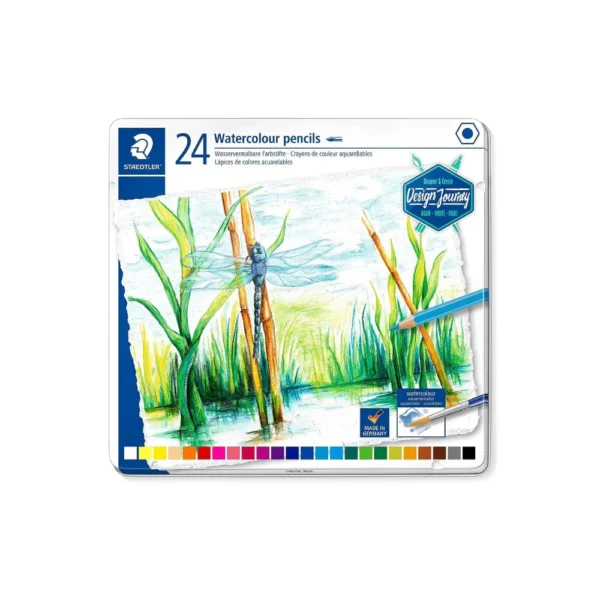 STAEDTLER, Watercolour Pencils - DESIGN JOURNEY | Set of 24.