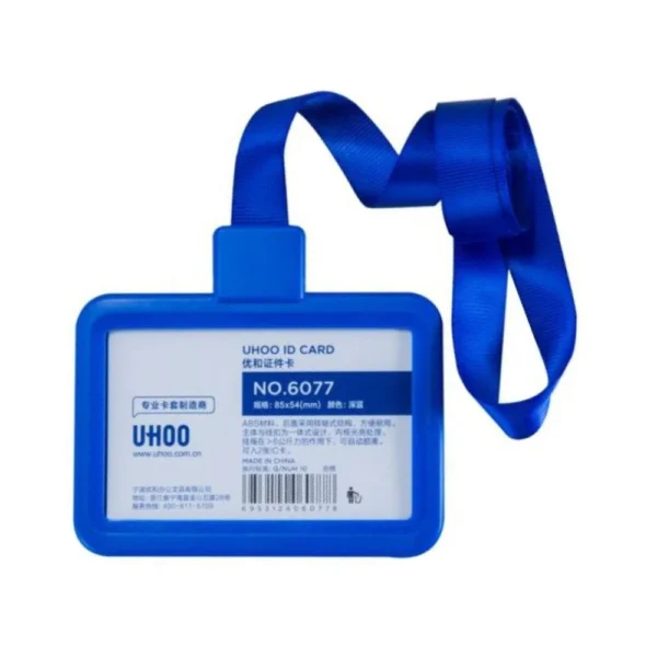 UHOO, ID Card Holder | Horizontal | With Lanyard.