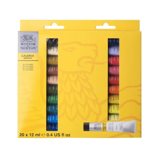 WINSOR & NEWTON, Acrylic Color - Galeria | Set of 20 | 12 ml.