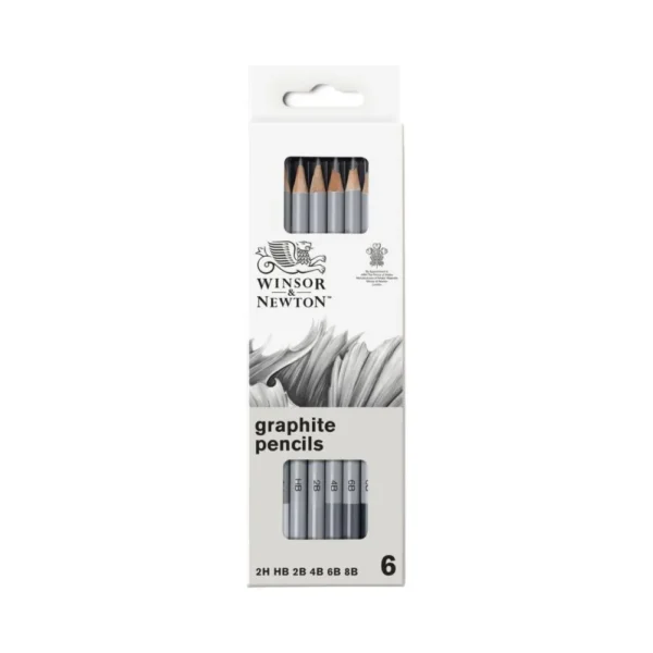 WINSOR & NEWTON, Pencil - Medium Graphite | Set of 6.