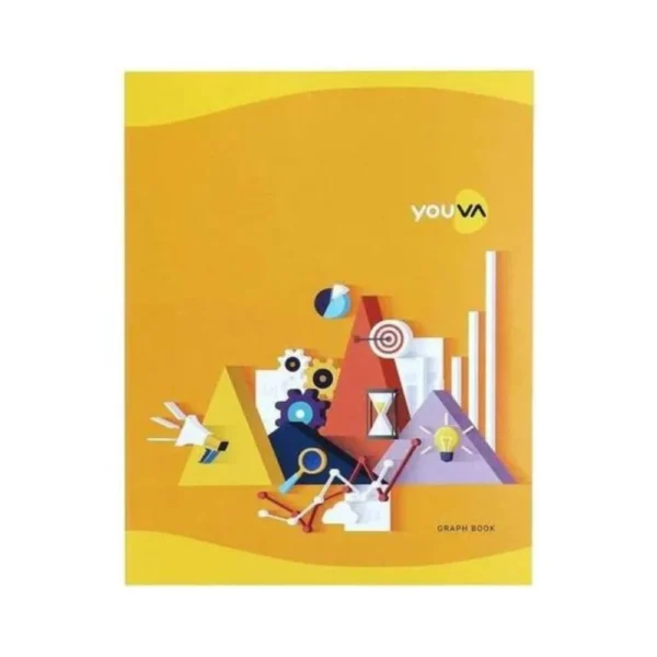 YOUVA, Graph Notebook - A4 | Side Graph-Ruled | 64 Pages.