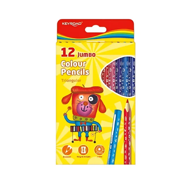 KEYROAD, Colour Pencil - Jumbo | Set of 12.