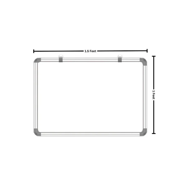 SCHOLAR, White Board - Hexa Double Sided | 1 x 1.5 Feet.