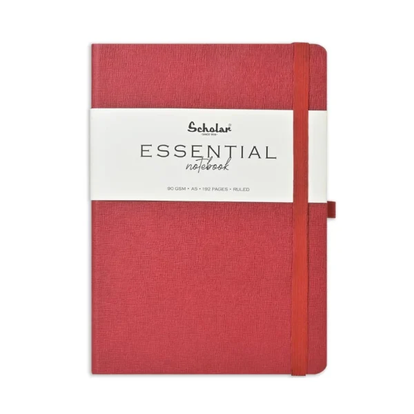 SCHOLAR, Notebook - Essential | A5 | 192 Pages | 90 gsm.