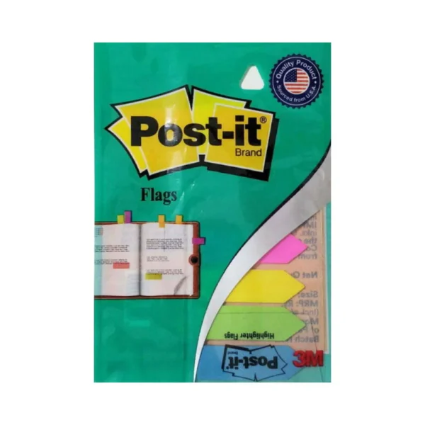 3M, Flags - POST IT | 100 Sheets | Set of 5.