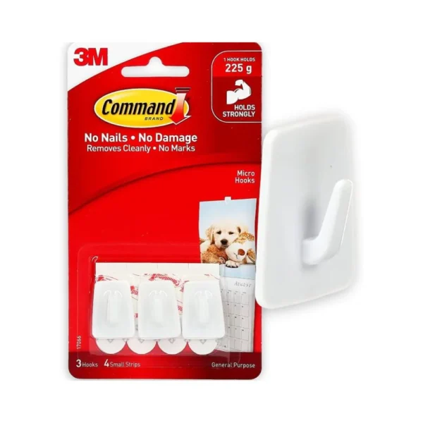 3M, Micro Hook - COMMAND | Set of 3.