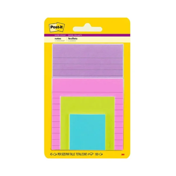 3M, Sticky Notes - POST IT | Multi Size | Set of 4.