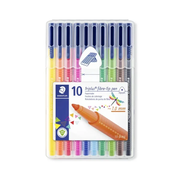 STAEDTLER, Fiber tip Pen - Triplus | Set of 10